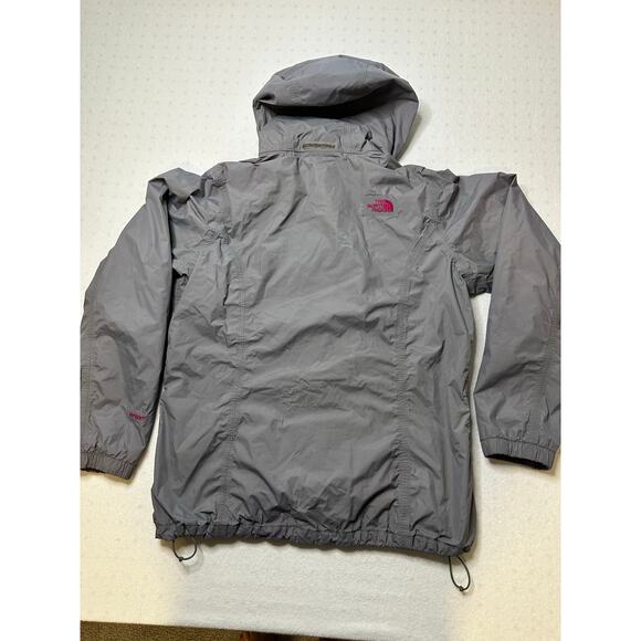 The North Face Insulated Hooded Jacket Women’s XL Gray Pink Lining Waterproof - Picture 7 of 7